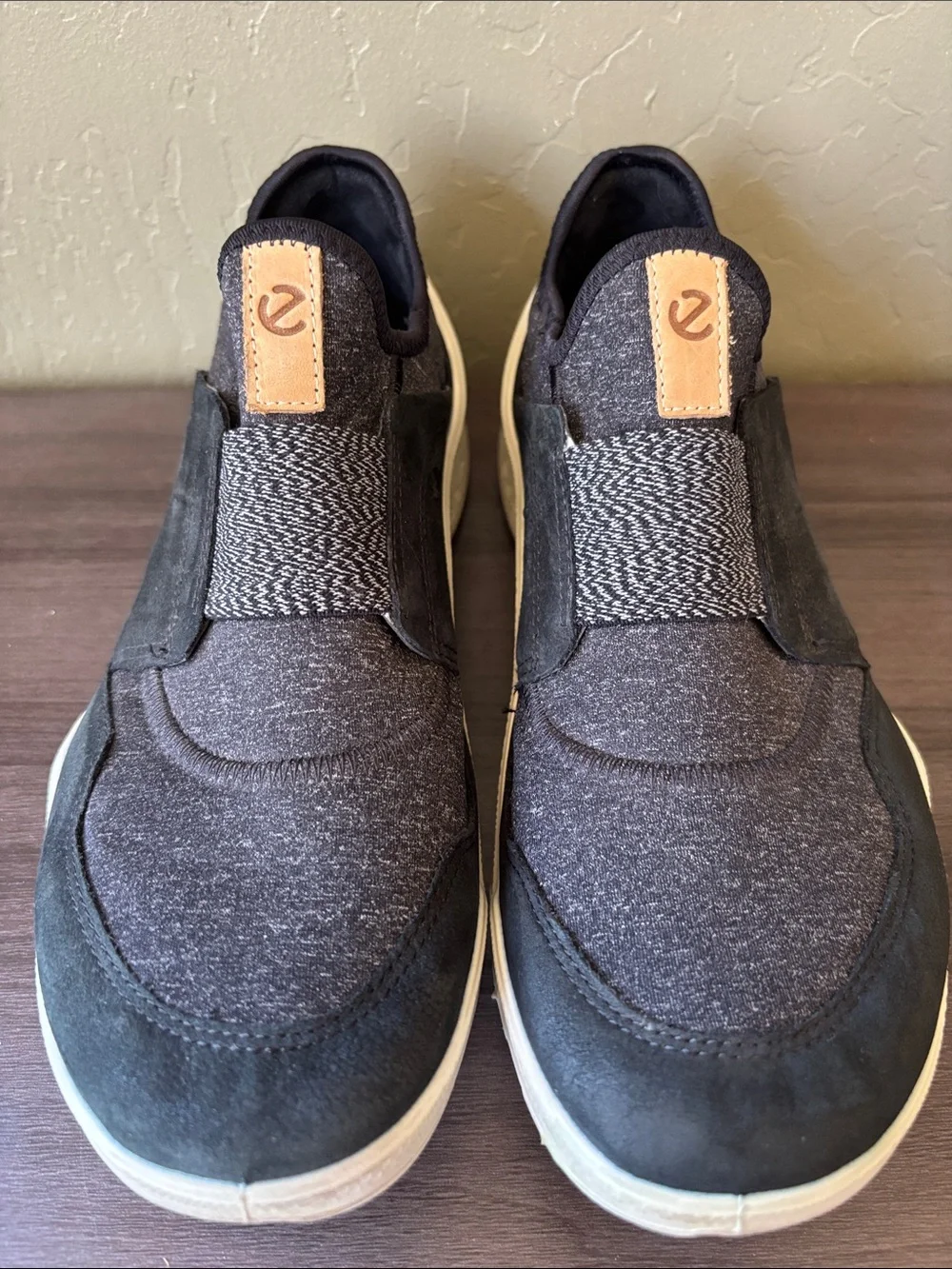 Ecco Biom Slip On Sneakers Gray Black Size 40 US‎ 9-9.5